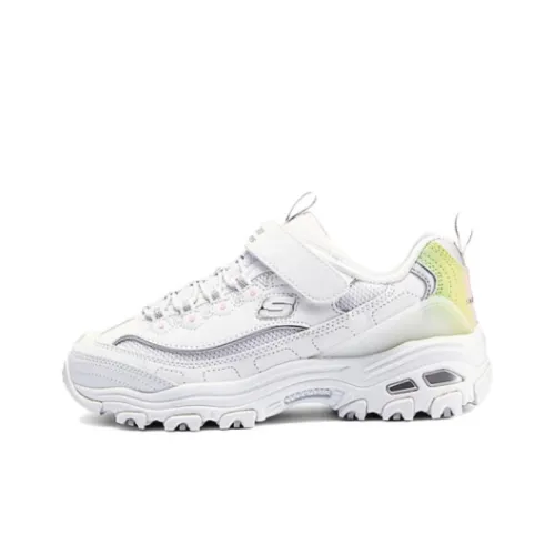 Skechers Kids Casual Low Top Белый/Многоцветный Для школьников