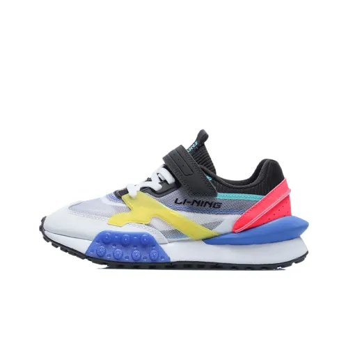 LINING YOUNG 001 Original Aspiration Устойчивый к истиранию Низкий Топ Детская Беговая Обувь Белый Черный Красный Подростки