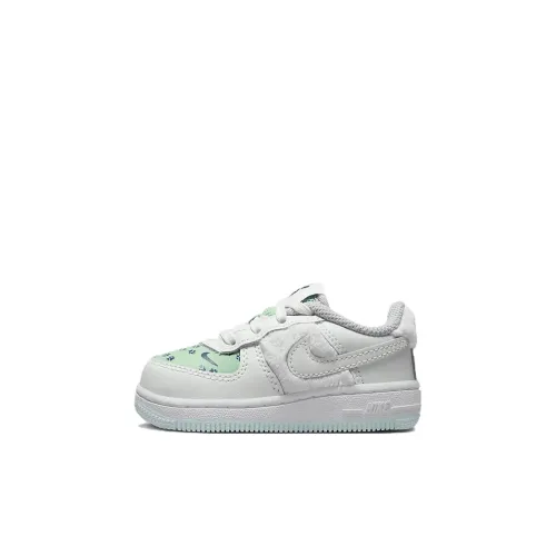 Nike Air Force 1 SE Нескользящий Легкий Низкий Топ Обувь для малышей Серый Белый Для младенцев и малышей