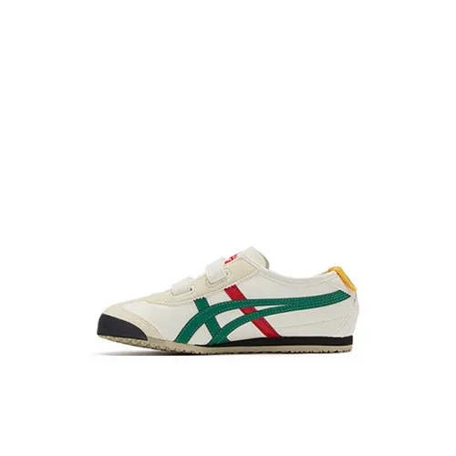 Onitsuka Tiger MEXICO 66 Low Топ Спортивная Повседневная Обувь Бежево-Желтая Для Детей Возрастом 3-7 Лет