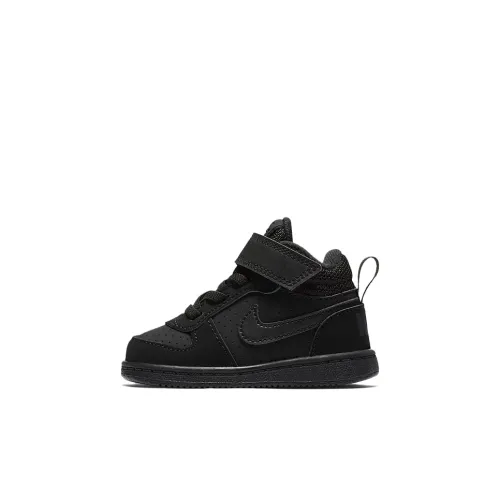 Nike Court Borough MID Противоскользящий Устойчивый к истиранию MID Топ Обувь для малышей Черный Infant And Toddler