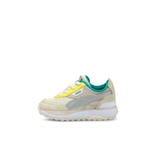 PUMA Cruise Rider Trainer Low Топ Беговые кроссовки Желто-синий Gray Infant And Toddler