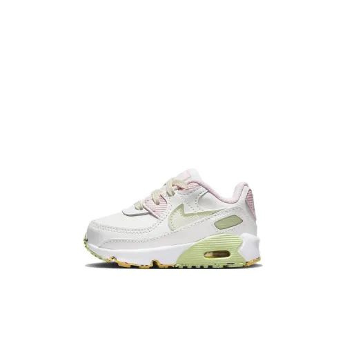 Nike Air Max 90 LTR SE Low Топ Обувь для малышей Белый розовый зеленый Infant And Toddler