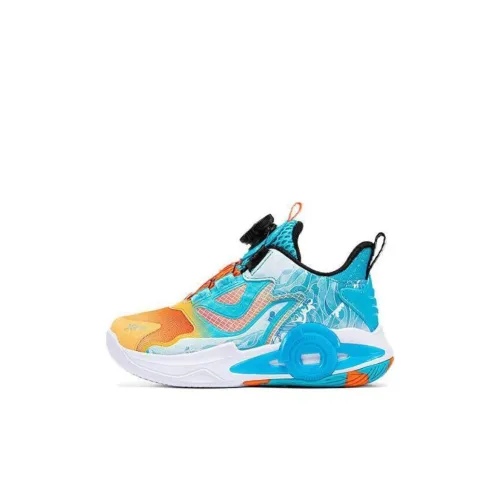 XTEP Детские баскетбольные кроссовки High Top Smart Синий/Энергия Апельсин Для дошкольников