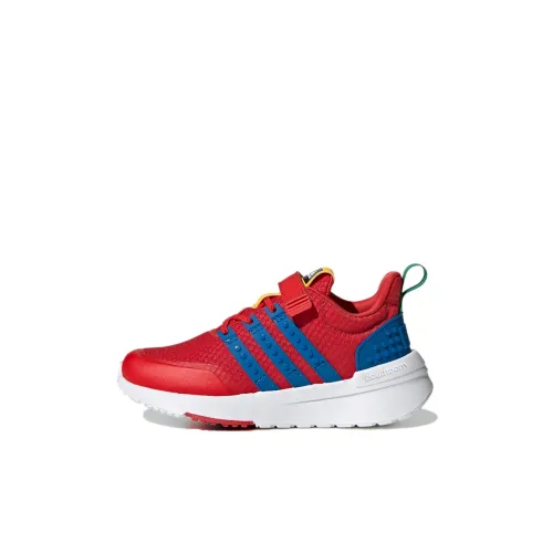 LEGO x Adidas Racer Tr 1,0 El K Устойчивый к истиранию Низкий Топ Детская Беговая Обувь Красный Синий Детский