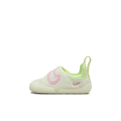 Nike Swoosh Slip Resistant Abrasion Resistant Низкий Топ Обувь для малышей Желто-розовый Infant And Toddler