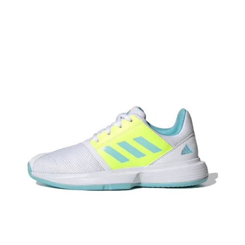 Adidas CourtJam Series Дышащие Тренировочные Кроссовки Белые Синие Зеленые Подростки