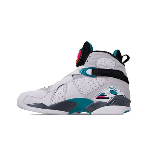 Jordan Air Jordan 8 Retro South Beach High Top Детские баскетбольные кроссовки Белый