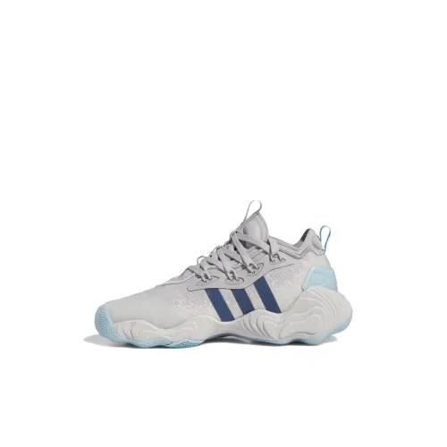 Adidas Trae Young 3,0 Амортизация Низкий Топ Детские Баскетбольные Кроссовки Серый Белый Детский