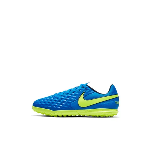 Nike Jr. Legend 8 CLUB TF Slip-resistant Abrasion-resistant Low Top Детские футбольные бутсы Синие Зеленые Детские