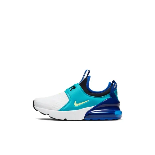 Nike Air Max 270 Амортизация Детские повседневные кроссовки Белый Синий Дети 3-7 лет