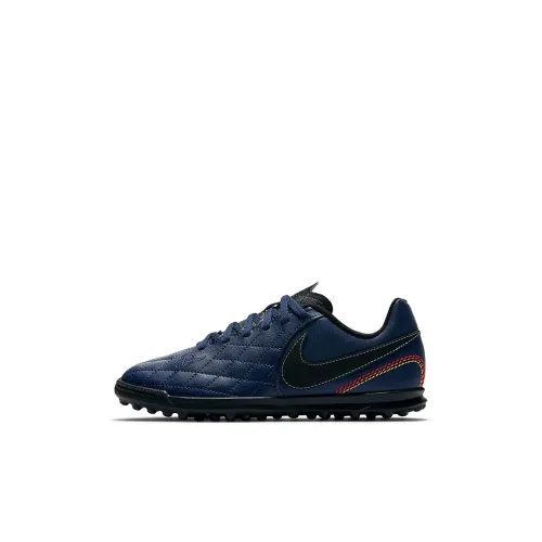 Nike TiempoX Rio 4 Jr 10R TF Противоскользящий Амортизация Устойчивый к истиранию Низкий Топ Детская футбольная обувь