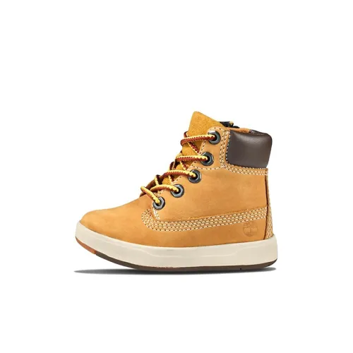 Timberland Davis Square Устойчивые к истиранию высокие топы для детей для скейтбординга земляной желтый для детей в возрасте 3-7 лет