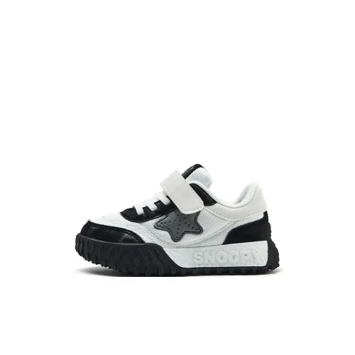 SNOOPY Slip-resistant Anti-KICK Kids Lifestyle Shoes White Black Baby