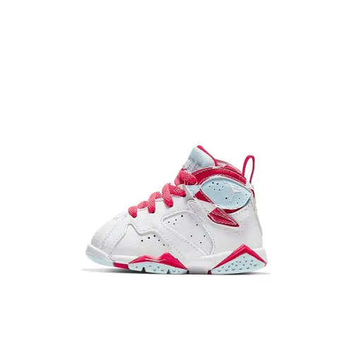 Jordan Air JORDAN 7 Ретро 'Топаз Туманный' Высокие кеды для малышей Белый Красный Синий Infant и Toddler