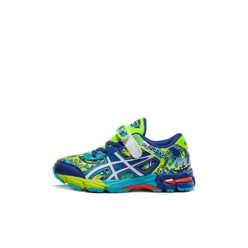 Asics Гель Noosa Tri 11 Устойчивый к износу Низкий Топ Детская Беговая Обувь Сине-зеленый Для детей от 3 до 7 лет