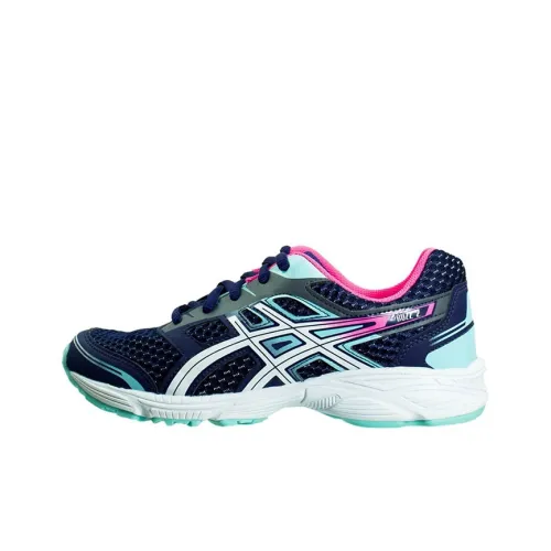 Asics Гель Contend 4 Buzz 2 Устойчивые к истиранию Детские Лайфстайл Обувь Сине-белые Подростки