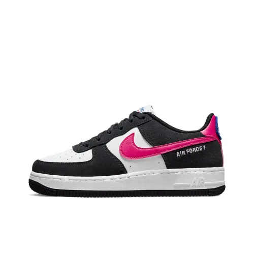 Nike Air FORCE 1 LV8 Low Топ Детские Скейтбординги Черный Белый Розовый Подростки