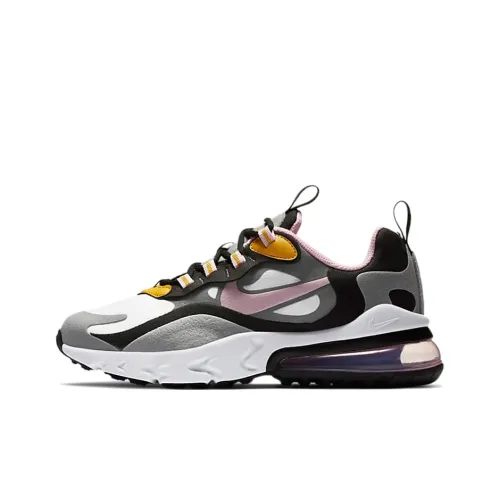 Nike Air Max 270 React Многоцветный Низкий Топ Детская Беговая Обувь Серый Розовый Подростки