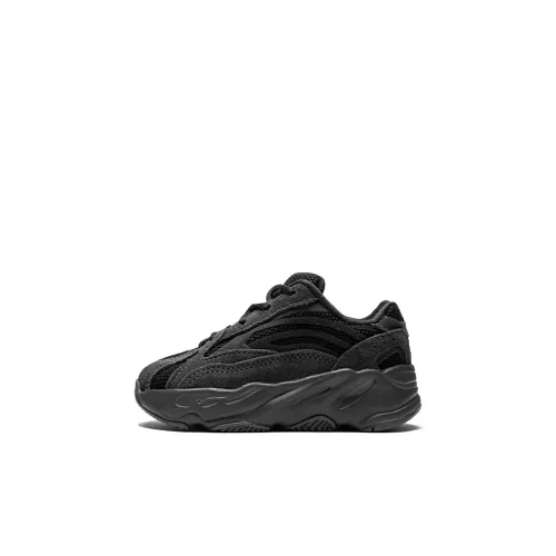 Adidas Originals Yeezy Boost 700 V2 'Vanta' Амортизация Баланс Низкий Топ Обувь для малышей Тройной черный Новорожденный и Малыш