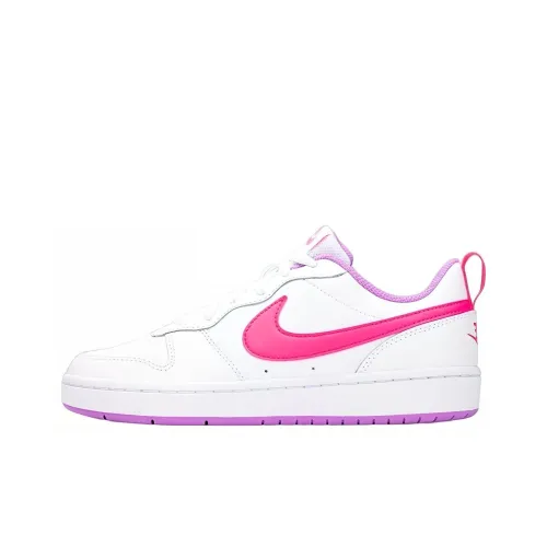 Nike Court Borough 2 Low 2 Slip Resistant Амортизация Устойчивость к истиранию Низкий Топ Детские Скейтбординги