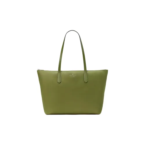 Kate Spade Переработанный нейлон Тоут Сумка Сумка для покупок Сумка на плечо Сумка Большая женская Лесной зеленый