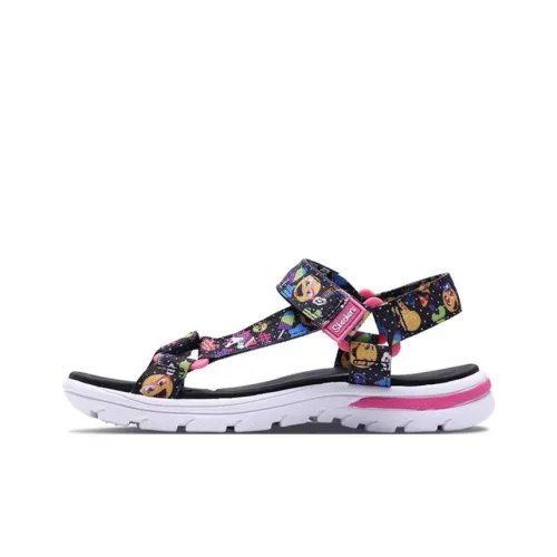 Skechers Дышащие Детские Сандалии Черные Многоцветные Подростки