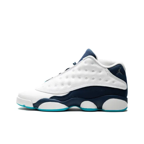 Jordan Air Jordan 13 Low Hornets Нижняя юбка Резистентные амортизаторы Низкий Топ Детские баскетбольные кроссовки Черно-белая панда