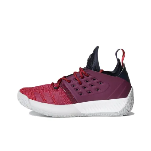 Adidas Harden Vol.2 J Устойчивый к истиранию Низкий Топ Детские Баскетбольные Кроссовки Каменно-красный Подростки