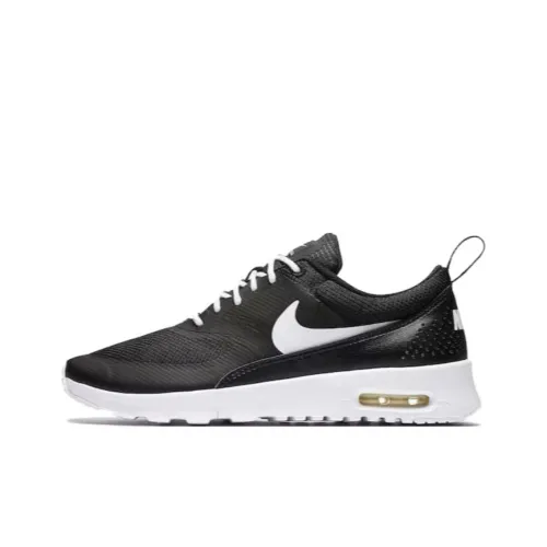 Nike Air Max THEA Амортизация Износостойкий Низкий Топ Детские Беговые Кроссовки Черные Подростки