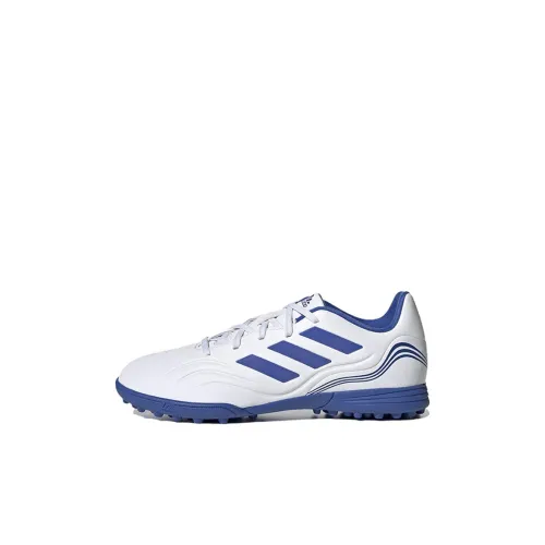 Adidas Copa Sense.3 Slip-resistant и устойчивый к истиранию покрытие Низкие футбольные бутсы для детей Белый Синий Детский