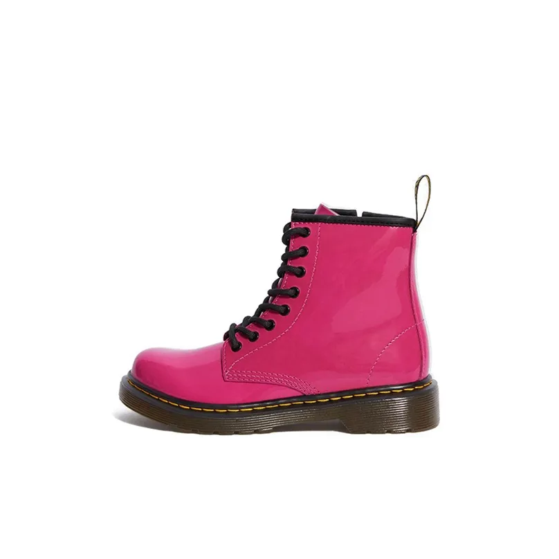 Dr.Martens 1460 Детские кожаные сапоги Ярко-розовый для детей 3-7 лет