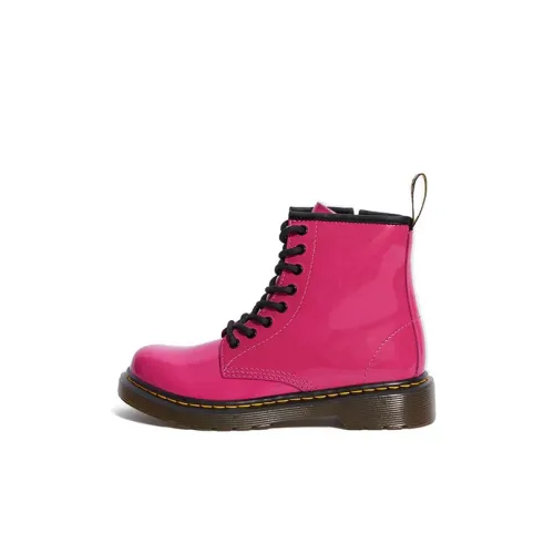 Dr.Martens 1460 Детские кожаные сапоги Ярко-розовый для детей 3-7 лет