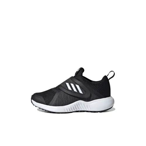 Adidas Fortarun X CF Дышащий Низкий Топ KIDS Lifestyle Shoes Черный Белый Panda Детский