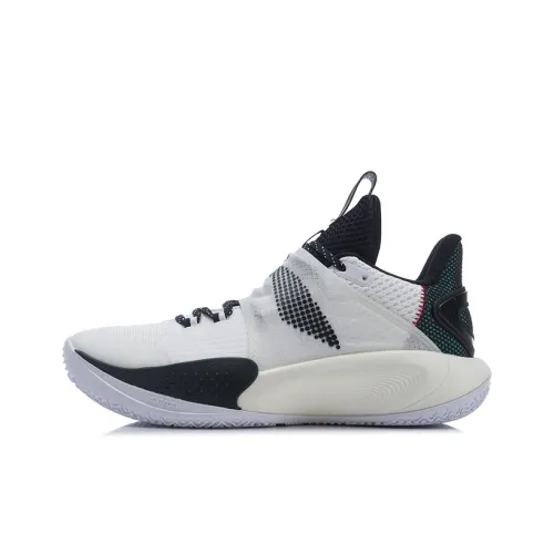 LINING Sonic 9 Youth Edition Low Топ Детские Баскетбольные Кроссовки Черный Белый