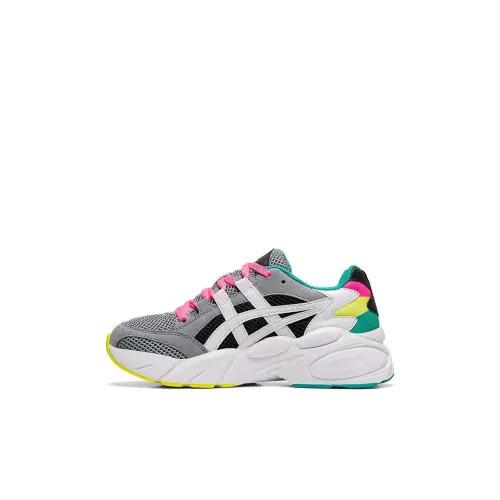 Asics Gel BND Kids Lifestyle Shoes Желтый Зеленый Розовый Детский