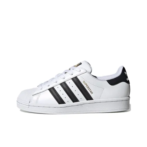 Adidas Originals SUPERSTAR J Белый Низкий Топ Детский Скейтбординг Белый