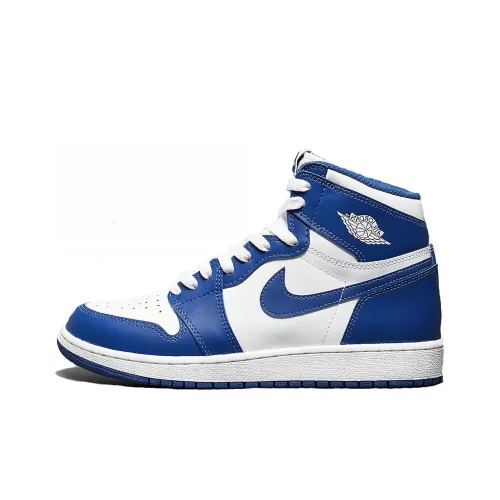 Jordan Air Jordan 1 Ретро Ярко-синий Высокий Топ Детские Баскетбольные Кроссовки Ярко-синий Подростки