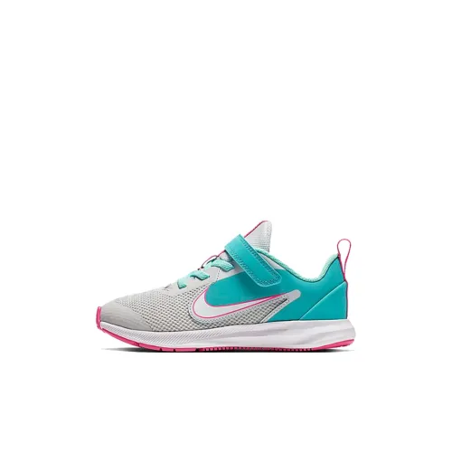 Nike Downshifter 9 Aqua Низкий Топ Детская Беговая Обувь Серый Зеленый Children Возраст 3-7 Лет