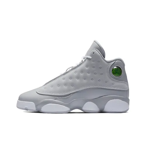 Jordan Air Jordan 13 Ретро 'Волк GREY' Высокие Детские Баскетбольные Кроссовки Волчий Серый Подростки