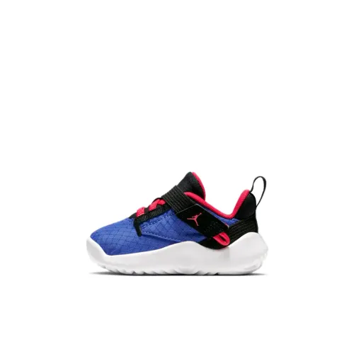 Джордан Proto 23 Нижняя юбка Резистентные амортизаторы MID Топ Обувь для малышей Сине-белый Infant And Toddler