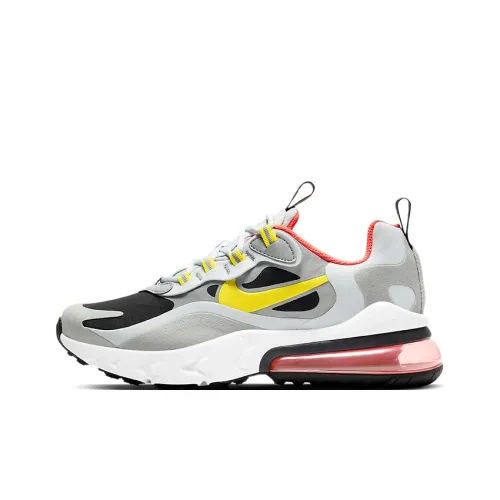 Nike Air Max 270 Low Топ Детские Беговые Кроссовки Черный Серый Желтый