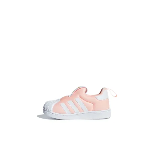 Adidas Originals SUPERSTAR 360 Дышащие Низкие Кроссовки Малыша Розовые Золотые Infant и Toddler