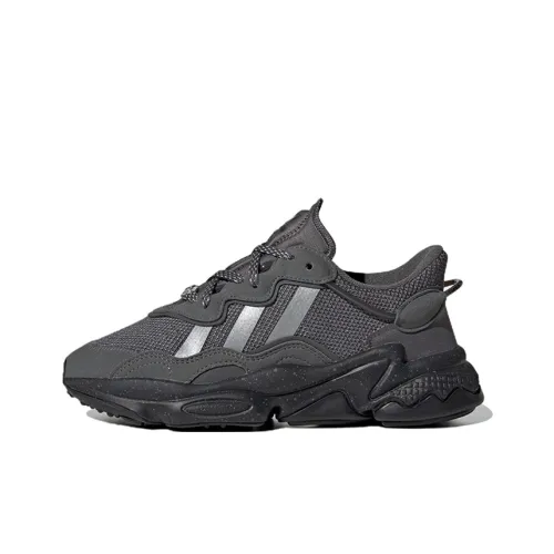 Adidas Originals Ozweego Series Slip-resistant Abrasion-resistant Lightweight Kids Lifestyle Shoes Gray Teenagers Adidas Originals Ozweego Series Противоскользящие Износостойкие Легкие Детские Повседневные Кроссовки Серые Подростки