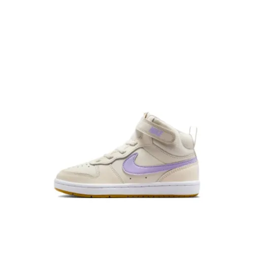 nike MID 2 Амортизация Износостойкий MID Топ Детские Скейтбординги Бежево-фиолетовый Children Возраст 3-7 лет