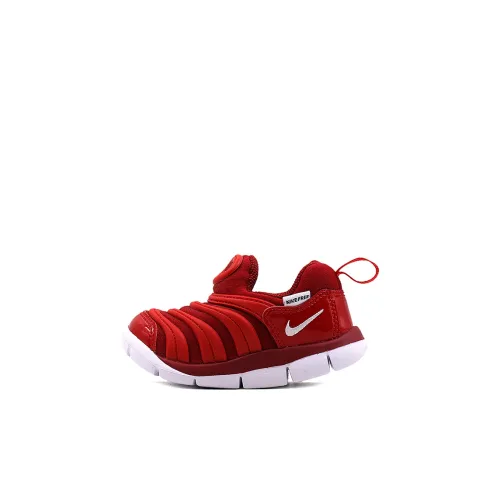nike Dynamo Free Устойчивая к истиранию Низкая Обувь для малышей Белый Красный Infant и Toddler