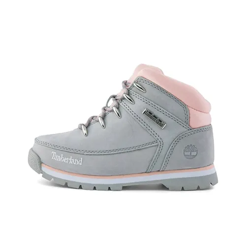 Timberland Амортизация Износостойкие Низкие Детские Ботинки Средне-Серого Цвета Подростки