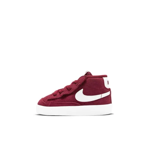 nike Blazer 77 Замша MID Топ Обувь для малышей Красно-белый Infant Wa Toddler