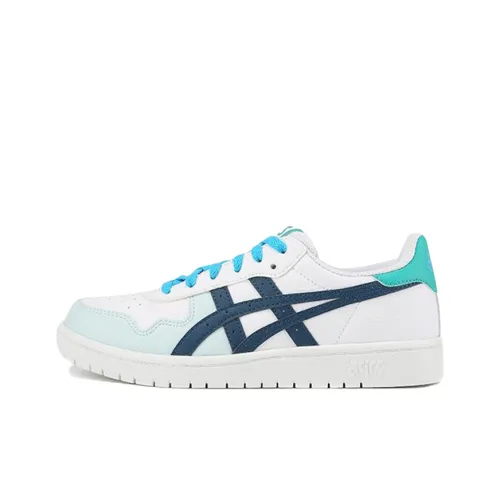 Asics JAPAN S Low Топ Детские Скейтбординги Белый Синий Подростки