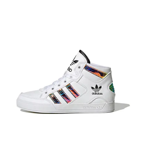 Adidas Originals Hardcourt Slip-resistant Abrasion-resistant MID Топ Детские Скейтбординги Белый Подростки